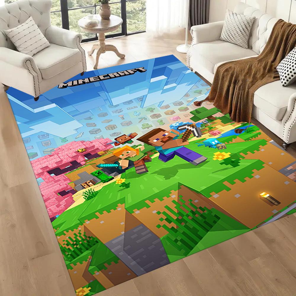 Minecraft 437 Floor Mat Design for Entryway Decorate room Playrooms Dining Room Antislip Carpet Anime Office Decor