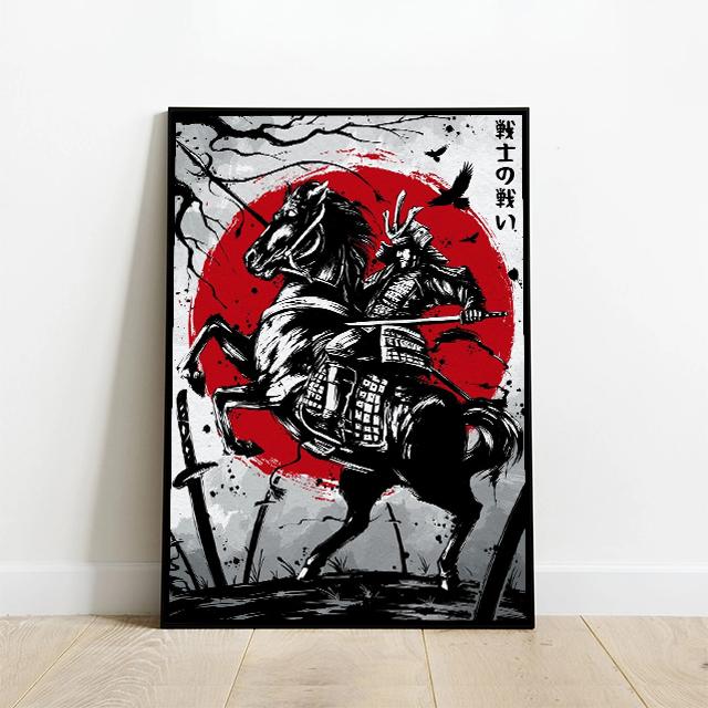 Japanese Ink Wash Painting, Torii, Crane, Samurai Geisha, Koi Carp, Art Canvas Prints, Wall Art, Home Decor Mural