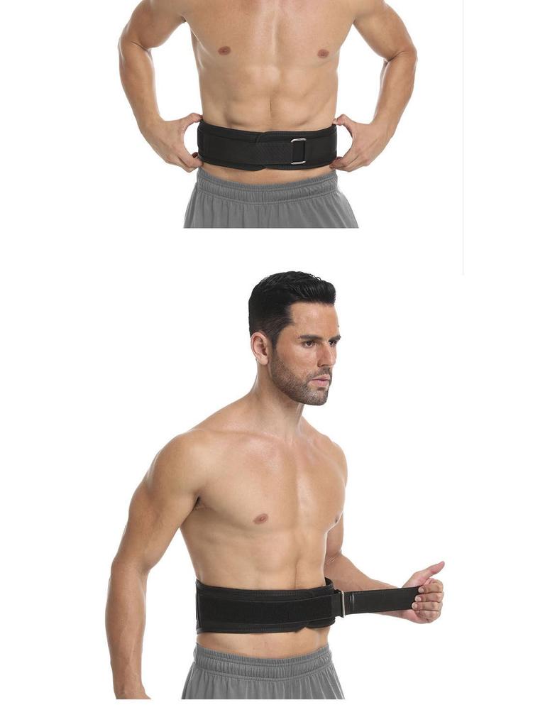 Unisexový fitness vzpěračský opasek na dřepy, mrtvé tahy, bench press a podporu pasu.