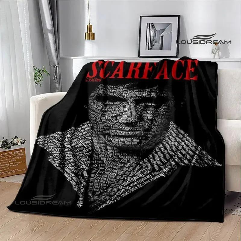 Classic movie Scarface Polyna blankets bed with a blanket to warm the beautiful blanket home travel blankets birthday gift