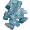 Ice Blue Veined Malaysian Jade 12x20mm Gourd Beads for DIY Jewelry