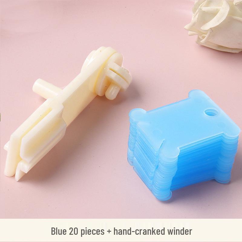Colored Plastic Thread Organizer & Winding Board for Cross Stitch Embroidery Floss