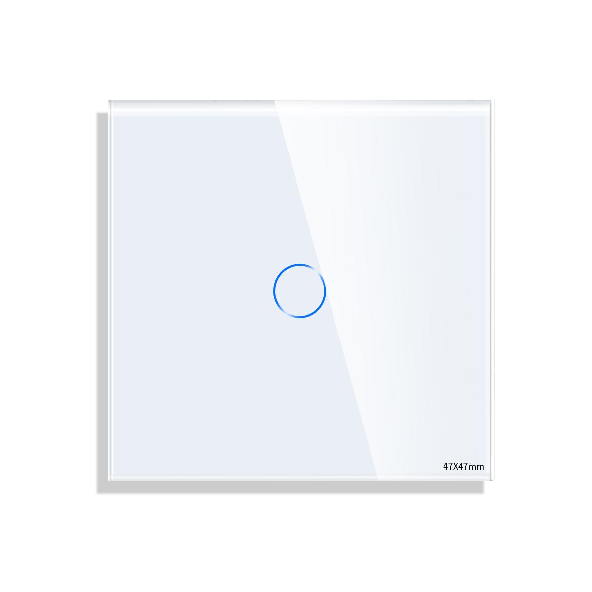 Bingoelec European Alexa 600W Wifi Smart Touch Wall Led Light Home Tuya Smart Switch 86*86mm 3Gang&Eu Standard