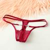 1PC Lady Erotic Lingerie Sexy Lace Flowers Panties Low Waist G-string Transparent T-back Briefs Women Charming Thongs Underwear