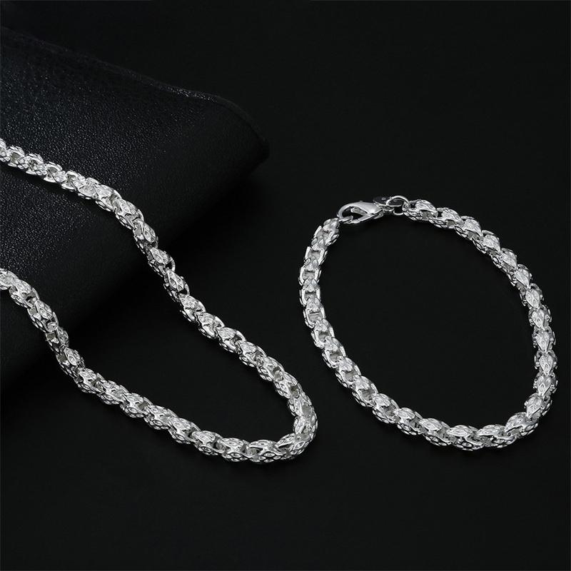 

Роскошные дизайнерские браслеты из стерлингового серебра s925, ожерелья для женщин, модные подвески, комплекты свадебных украшений, рождественский подарок