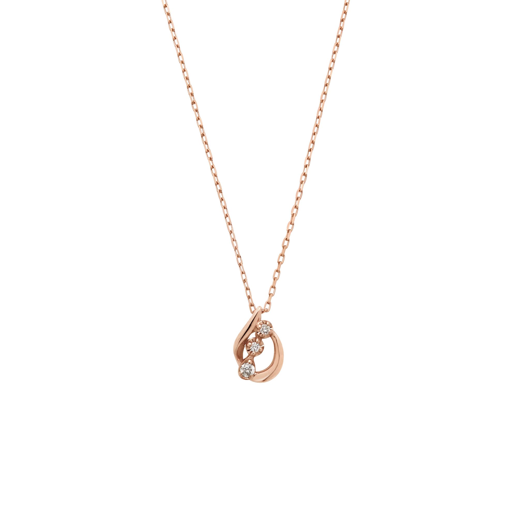 

Vendome Necklace K10 pink gold diamond necklace GJAN042140DI [Official] [VIH Aoyama]