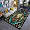 Cultural Symbolism Feathers Skull Carpet Yoga Living Room Room Decor Children's Crawling Mat Doormat Area Rug Games Mat