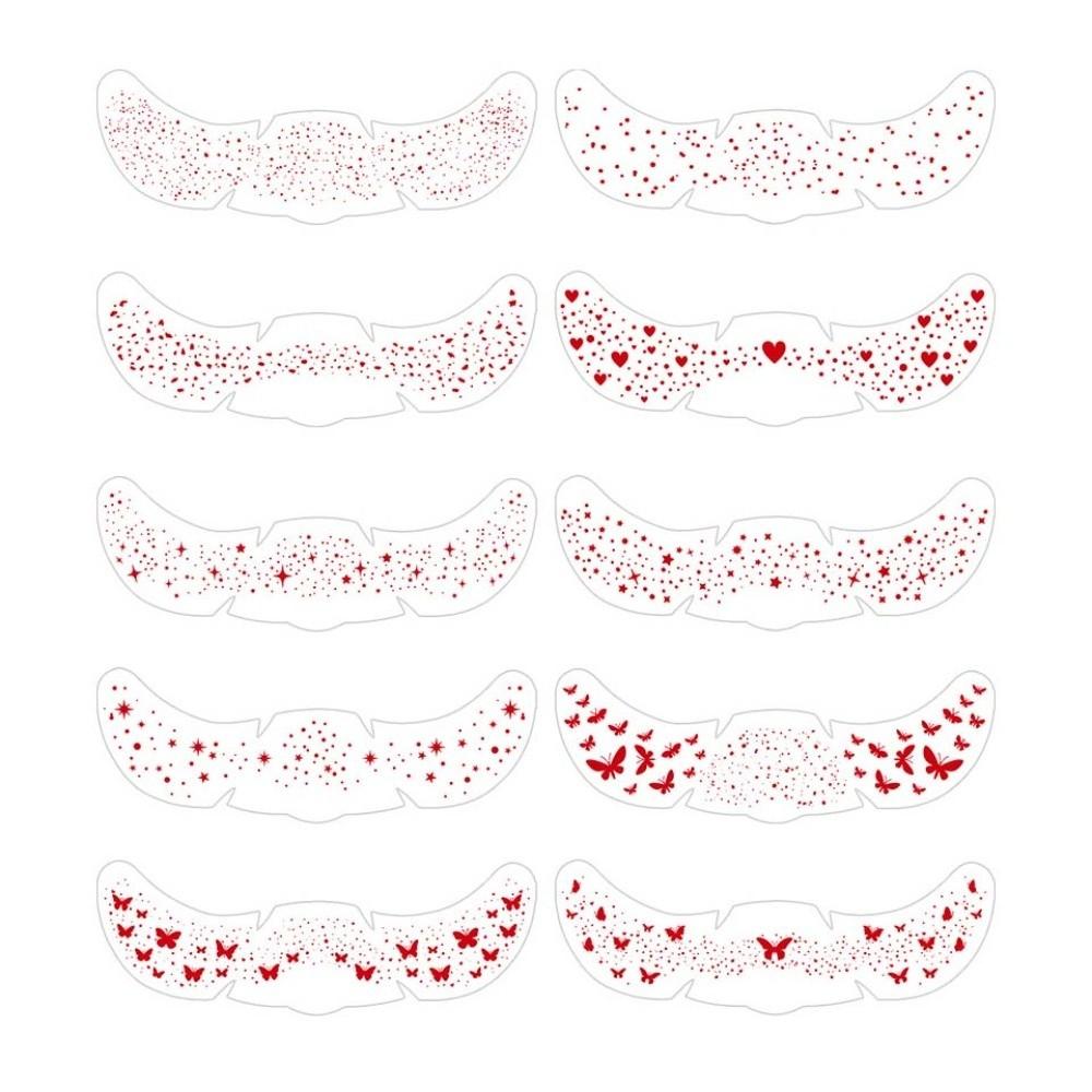 Valentine's Day Freckles Blush Tattoo Stickers Disposable Face Tattoo Sticker Music Festival