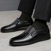 Men's Leather Shoes, Business Casual Leather Shoes, Fashionable, Breathable, Lightweight, Soft-soled, High-end Formal Shoes for Men