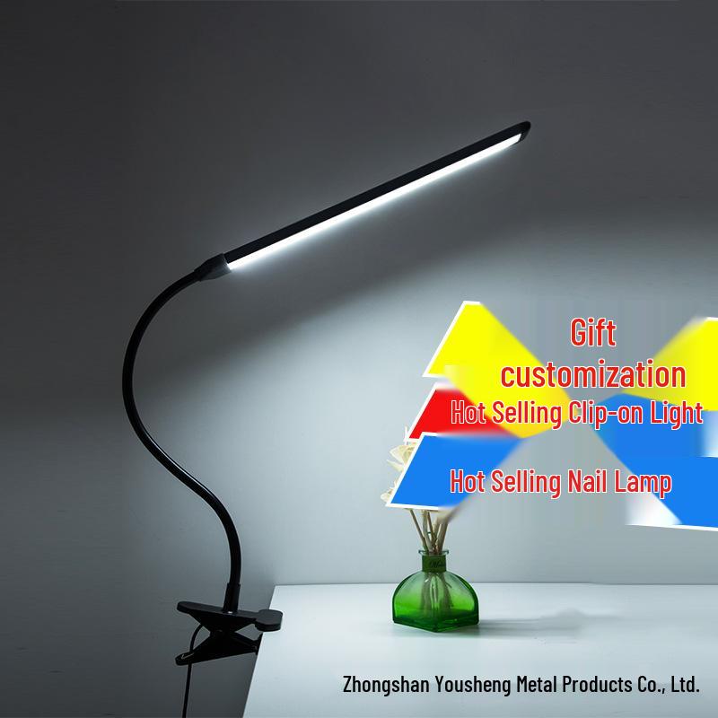 LED USB Eye Protection Clip-On Desk Lamp - Perfect for Dorms, Study, and Bedside Reading