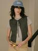 Friver07 Two-Way Kid Ribbon Knit Vest_Charcoal
