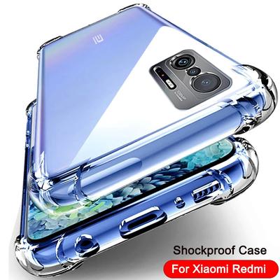 Shockproof Transparent Case For Xiaomi Mi Note 10 12 Lite 11T 12T Pro Ultra 9 SE For Redmi Note 8 9 10 11 12 Pro 10S 9S 9A Cover