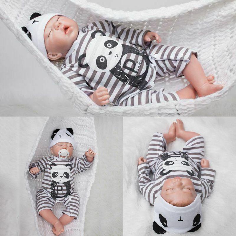 Real Life 20" Reborn Dolls Soft Silicone Vinyl Handmade Realistic Newborn Doll Boy With Gentle Touch Vinyl Head And Limbs