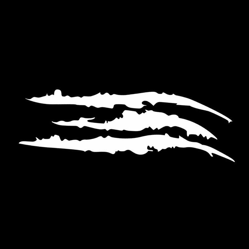 

Monster Claw Car Stickers Automobile Hood DIY Vehicle Headlight Refit Reflective Vinyl Decal Ghost Paw Scratches Auto Decoration белый