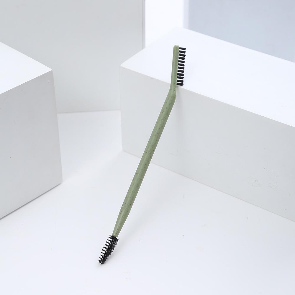 

Portable Dual-Head Eyebrow & Eyelash Brush: Comb & Curl with One Tool for Effortless Beauty.