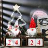 Ornament Christmas Elderly Pinecone Calendar Elderly Xmas Countdown Garnish