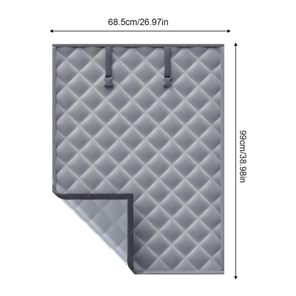 

Зимові Теплоізоляційні Штори 3-шарова Бавовняна Теплоізоляційна Ковдра Вітрозахисні Штори на Пряжках для Патіо Дверей