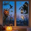 Festival Horror Style Ornaments 6Pcs Halloween Window Stickers, Ghost Pumpkin Grim Reaper Wall Decals, Creative Gift Ideas Self-Adhesive Waterproof