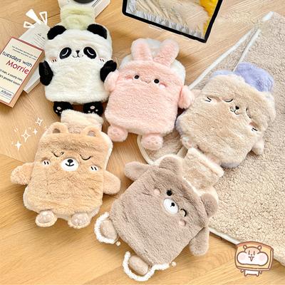 Plush Hot Water Bottle Kawaii Winter Warm Hot Water Bag for Period Pain Hand Warmer Girls Hand Feet Warm Water Heating Pad