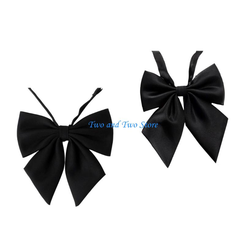 HX6F Adjustable Womens Tie Girls Uniform Womens Necktie Providing Comfortable Wear For Social Instances Office Use
