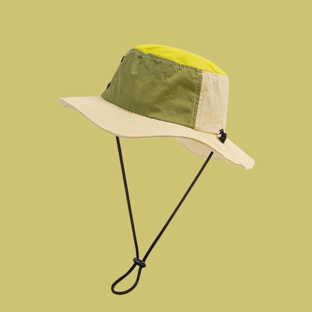 Fashion Trendy Bucket Hat Anti-Sun Anti-UV Sunscreen Hat Breathable Adjustable Fishing Cap Outdoor Sports