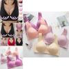 Womens Front Fastening Non-wire Push Up Bra With Soft Lined Deep-v Design For Ultimate Comfort