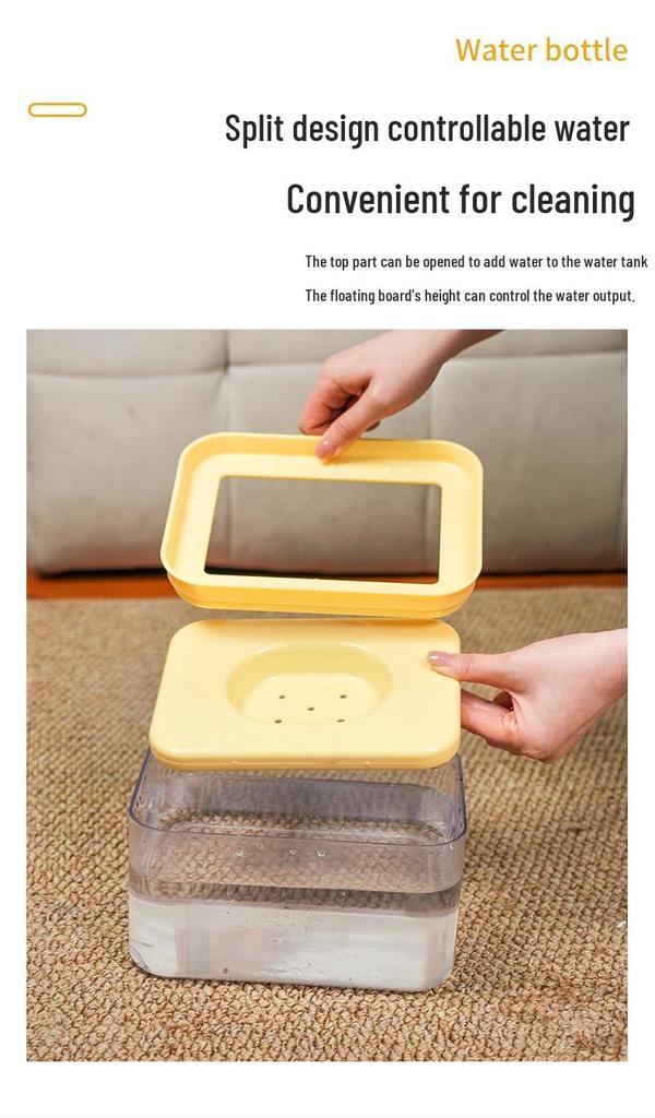 Large Capacity Anti-Splash Pet Water Bowl - Automatic Non-Wet Mouth Design for Dogs
