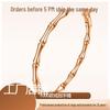 Women's High-End Titanium Stainless Steel Bamboo Bracelet – No Fade, Stylish Summer Jewelry
