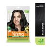 Nisha Creme Haarfarbe Naturschwarz 20ml+20g x 1 Ohne Ammoniak Mit Sonnenblume Avocado Henna Für 100 Prozent Grauabdeckung Packung mit 6