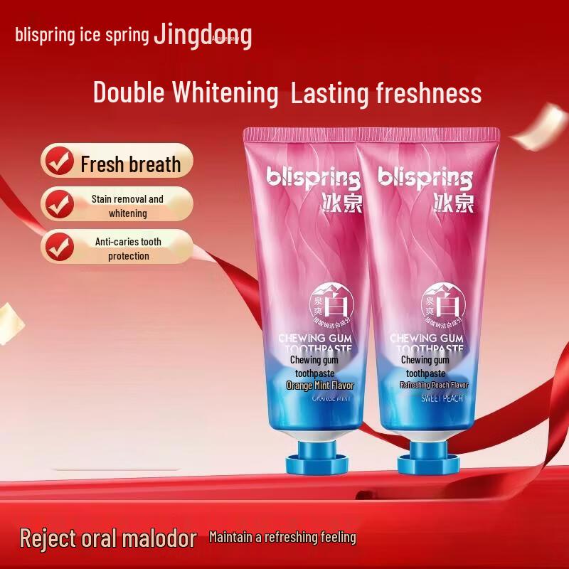 Blispring Whitening Toothpaste (Peach & Orange)