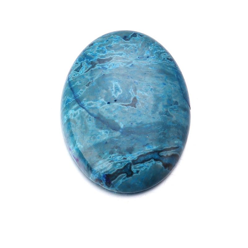 2pcs 30x40mm Oval Natural Stone Cabochons for Jewelry Making Turquoise Agate Malachite Tiger Eye Cabochon Beads Cabochon Cameo