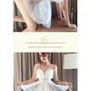 Sexy Lingerie Suspender Mesh Design Sense Embroidery Dress V Neck Erotic Romantic Elegant Gentle Charm Sheer Loose
