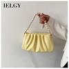 IELGY High-grade Pearl Fold Clouds Underarm Bag Crowdsourcing Women New Summer Joker Shoulder Messenger Bag