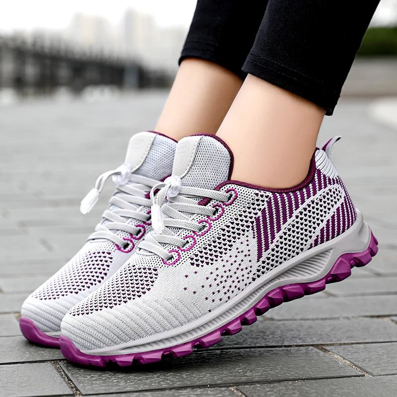 Spring New Women's Sneakers Lightweight Breathable Running Shoes Women Non-slip Jogging Walking Shoes Women's Vulcanized Shoes