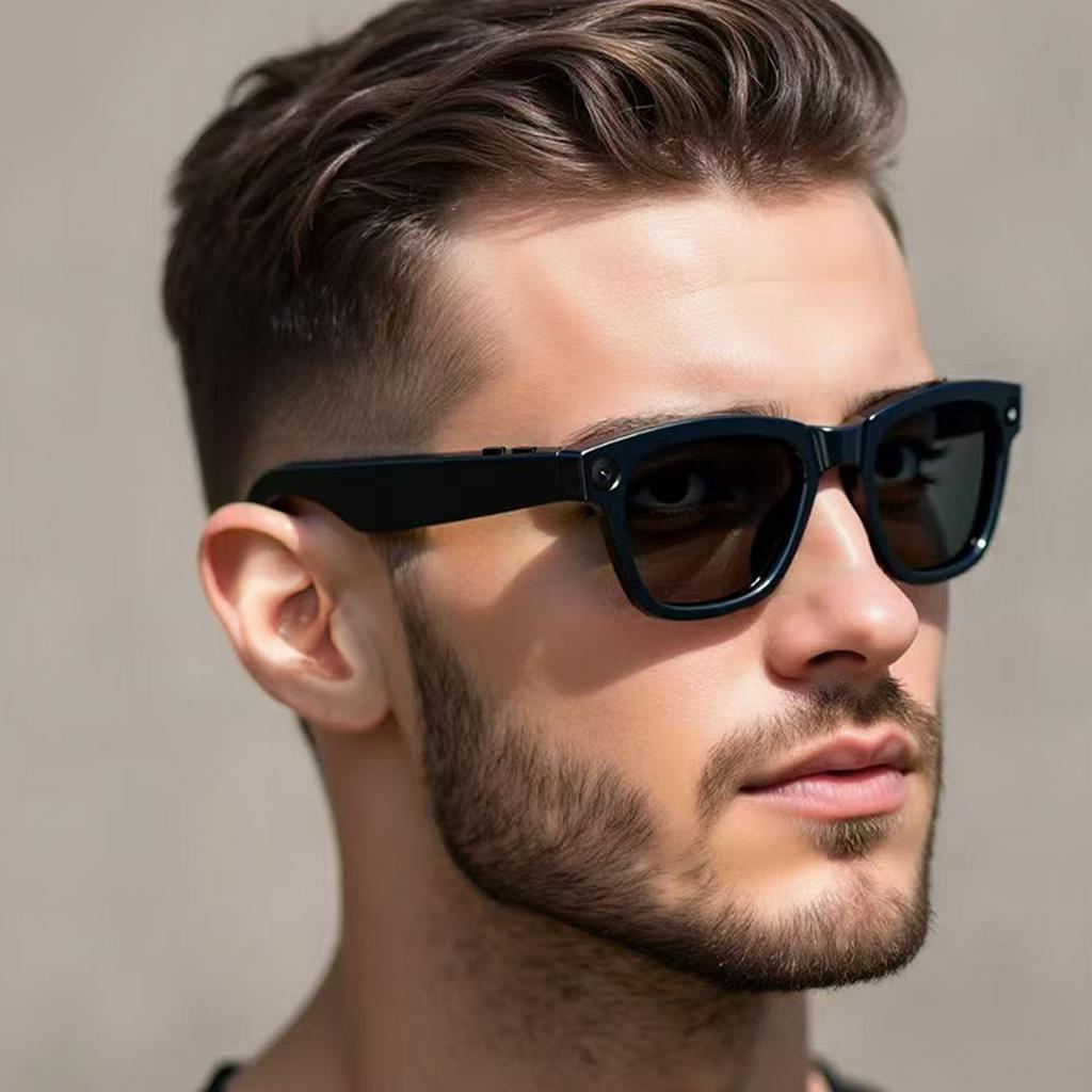 Smart Camera Glasses 5MP 1080P HD Camera 26 Languages Translation Music Playback Phone Calls AI Smart Glasses