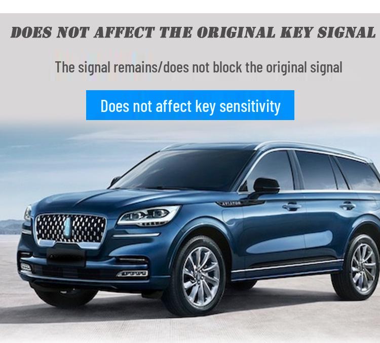 Applicable Lincoln Key Shell for Navigator, MKZ, Mariner, MKX, Continental - Remote Key Case/Car Key Bag