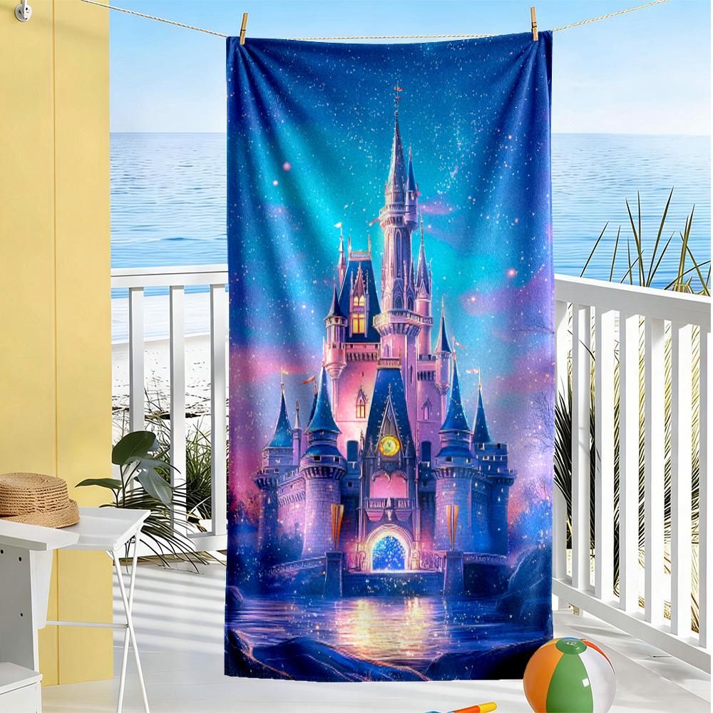 Winter Snowman Adventure Beach Towel High Absorbency & Quick-Dry Comfortable Lightweight