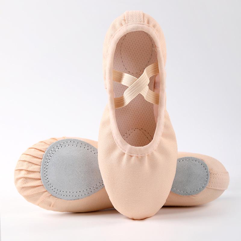 Girls' Soft Sole Ballet Shoes – Women's Lace-Free Dance and Body Shaping Practice Footwear