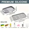 Silicone Faucet Mat Kitchen Sink Tray Soap Dispenser Sponge Drain Pad Sink SplashDrying Mat Countertop Storage Tray SoapTrayS