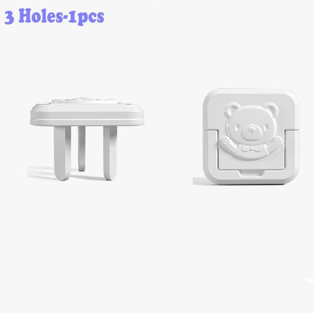 Eu Power Socket Power Socket Baby Child Child Safety Protection Protection Anti-Electric Shock Plug Protector Rotating Cov