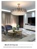 Luxurious Postmodern Crystal Chandelier - Modern Minimalist Lighting Fixture for Living Room, Bedroom, or Restaurant