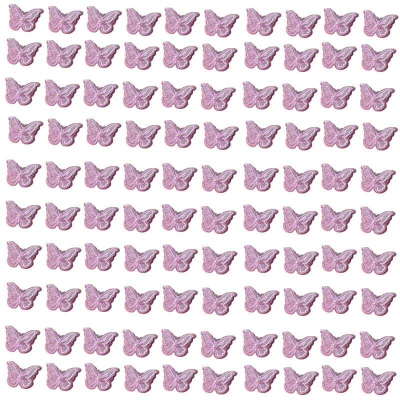 Fabric Pearls Embroidered Butterfly Sewing Accessories For Craft And Fashion