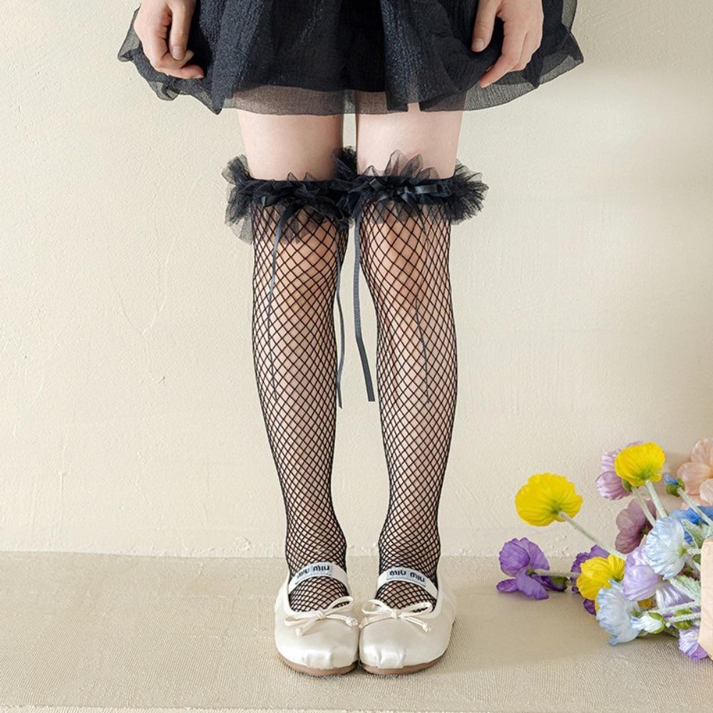 

Lolita Leg Covers Hollow Out Pile Sock New Compression Socks Gift чорний
