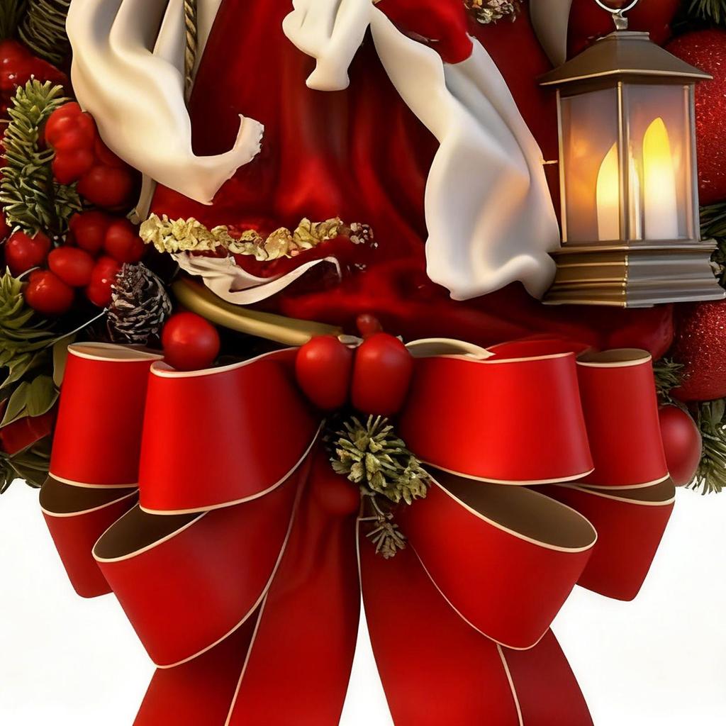 Christmas Wreath Red Berry Winter Holiday Decorations Red Berry Christmas Wreath For Indoor Outdoor Window Wall Fireplace Mantel