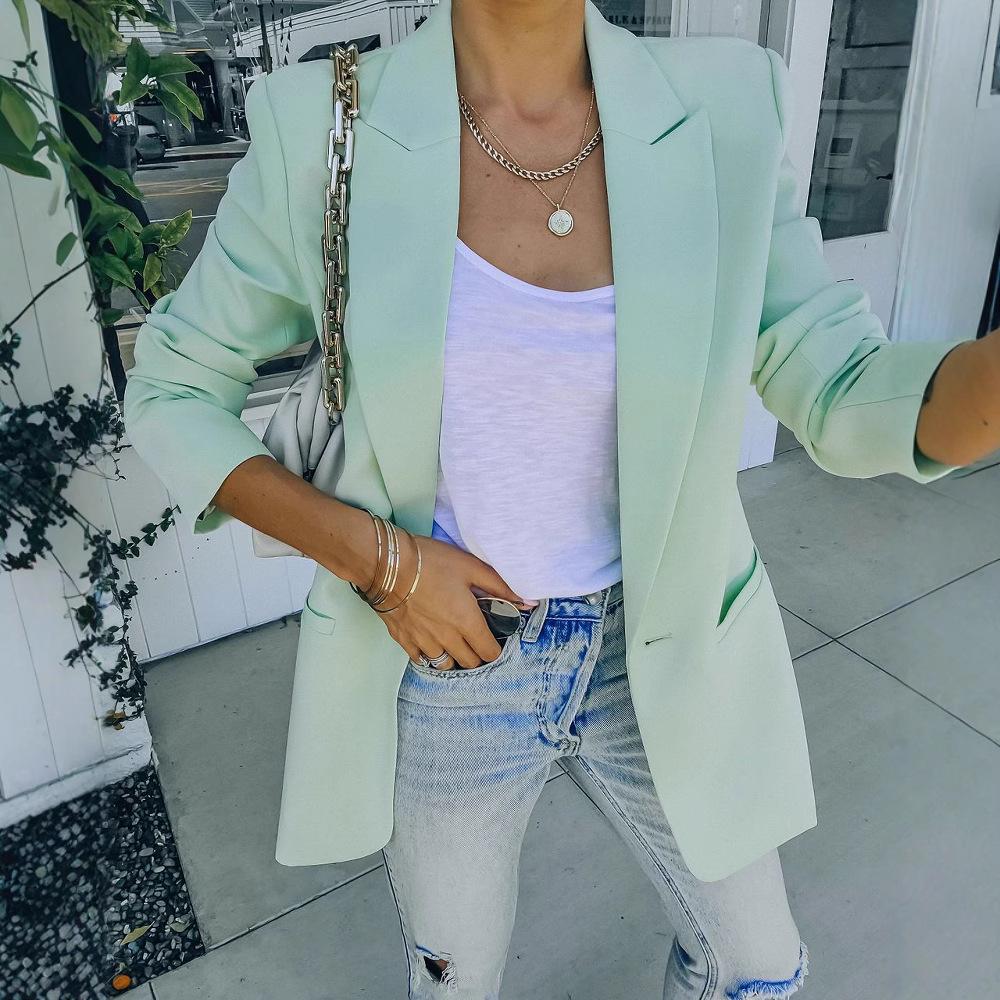 European & American Autumn/Winter OL Slim Fit Long Sleeve Blazer