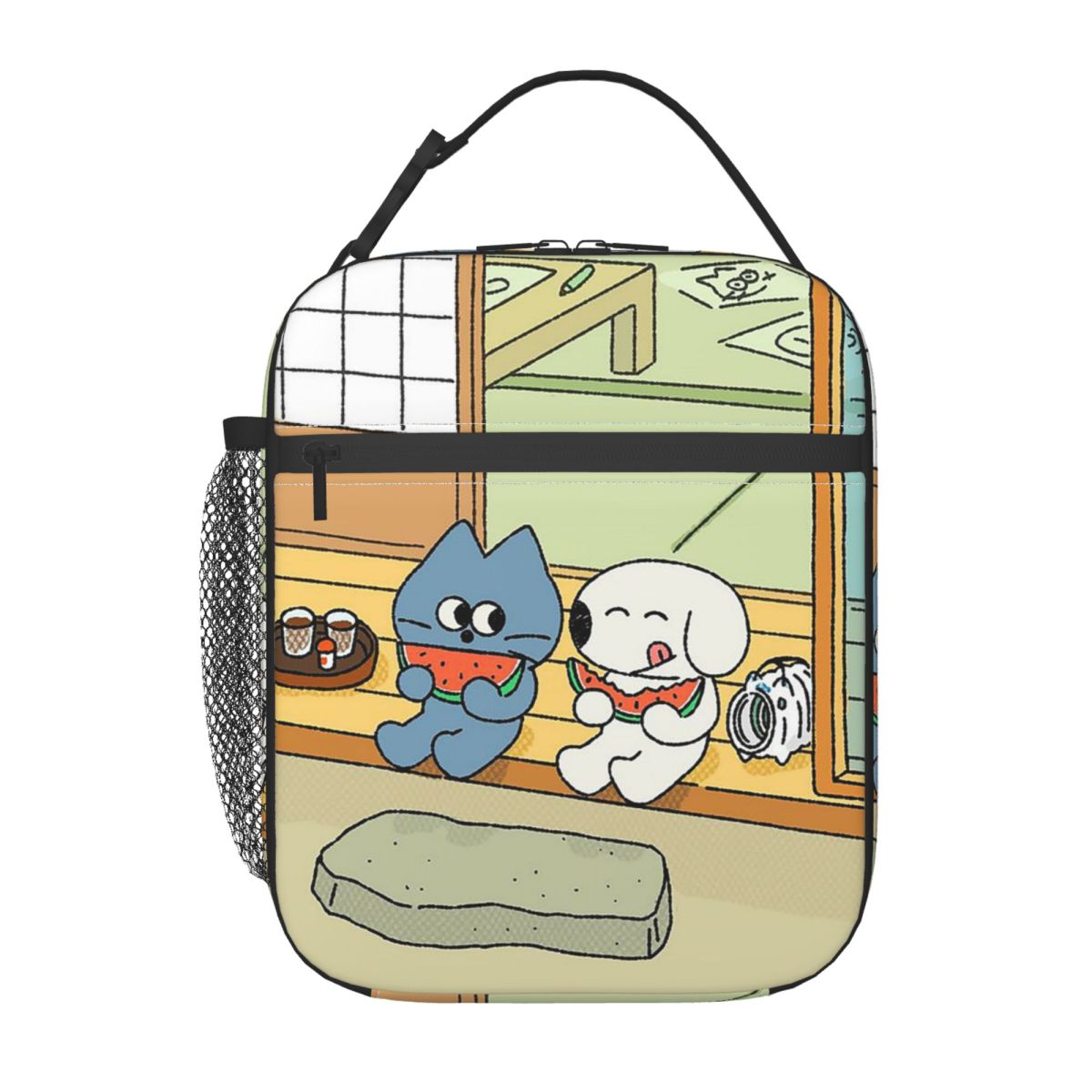 

Cute Japanese Anime Insulated Lunch Bag for Women Children Portable Food Boxes Thermal Lunch Box Tote One Size