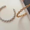 Women's Daily Accessory Sari Chain Line Bold Bracelet
