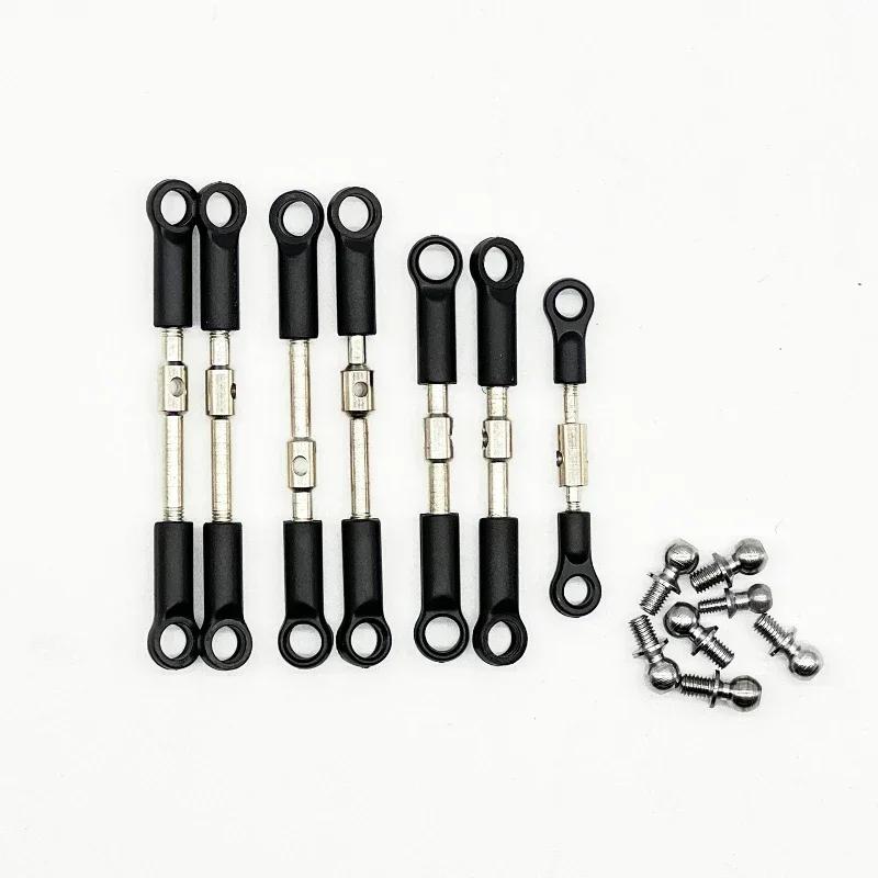 Wltoys 144001 144002 144010 124016 124017 124018 124019 Front Rear Tie Rod Linkage Servo Link Rod Set RC Car Spare Parts