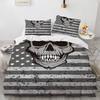 New Distressed Bedding Set Single Twin Full Queen King Size Bed Set Aldult Kid Bedroom Duvet cover Sets Skeleton Bed Sheet Set