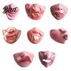 Lightweight Holiday Prank Adults Scary Halloween Face Half Gear Latex Masque for Horror Party Funny Character Adults with Elastic